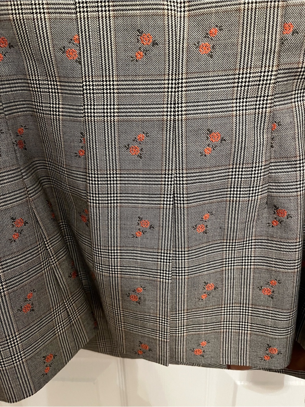 Brooks Brothers Floral Glen Plaid Double Breasted Blazer Size 8 - Picture 13 of 16
